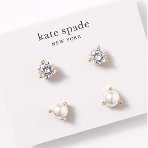 Kate Spade Rise and Shine Stud Earrings Set of 2, Gold tone
